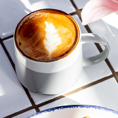 Coffee served at Pan Springs Cabo